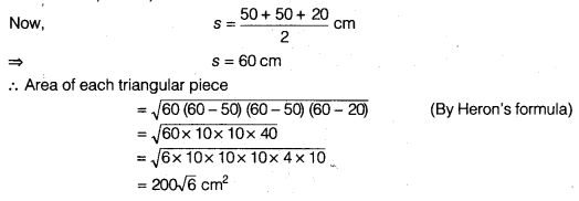 tiwari academy class 9 maths Chapter 7 Heron's Formula 7.2 6a